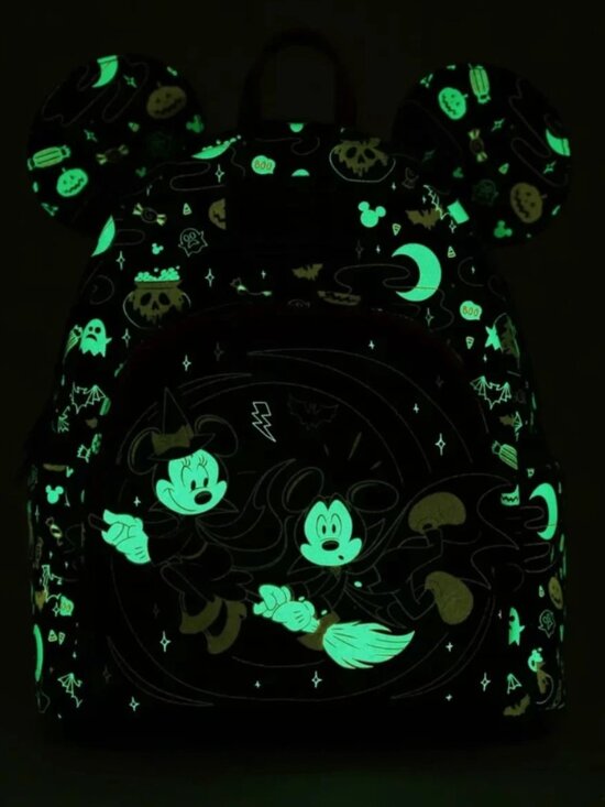 Loungefly Disney Mickey & Minnie Halloween Ears Glow-in-the-Dark Mini Backpack - main image 6
